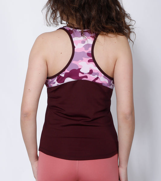 Cherry Camo Racerback Tank-Top