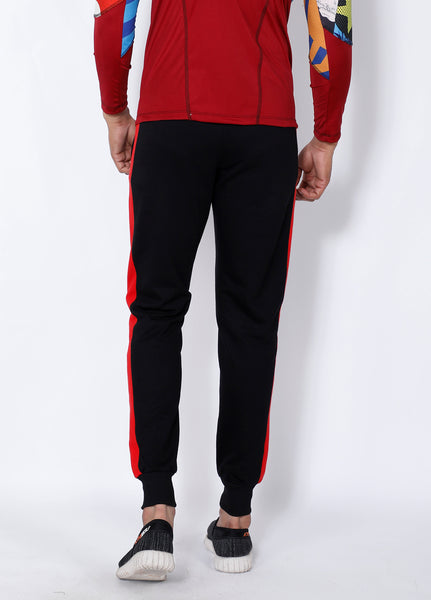Black & Red French Terry Joggers