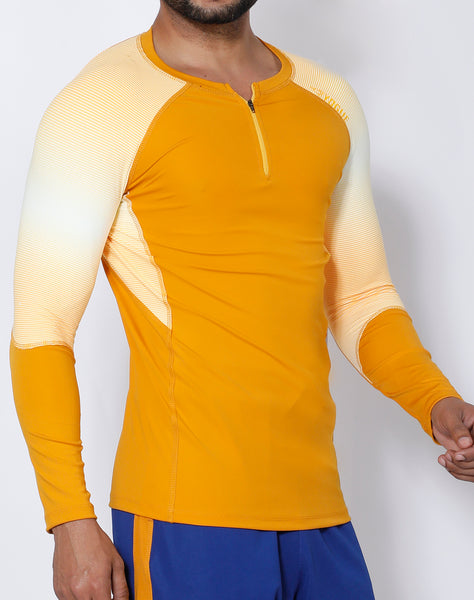 Mustard Yellow Full Sleeve Compression