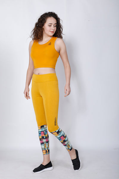 Shop The Look - Compression Top + Leggings - Mustard Trance
