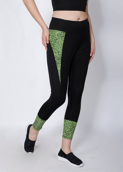 Shop The Look - Compression Top + Leggings - Black Neon