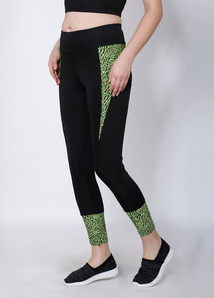 Shop The Look - Compression Top + Leggings - Black Neon