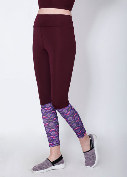 Shop The Look - Crop Zipper + Leggings - Cherry Red Print