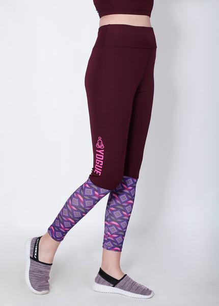 Shop The Look - Crop Zipper + Leggings - Cherry Red Print