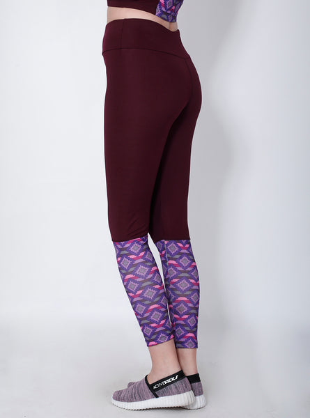 Shop The Look - Crop Zipper + Leggings - Cherry Red Print