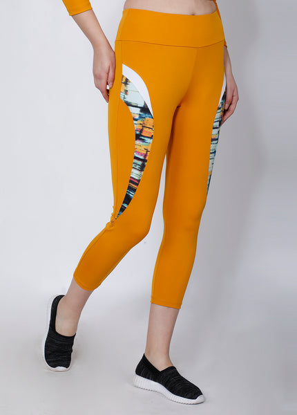 Shop The Look - Crop Zipper + Leggings - Mustard Trance