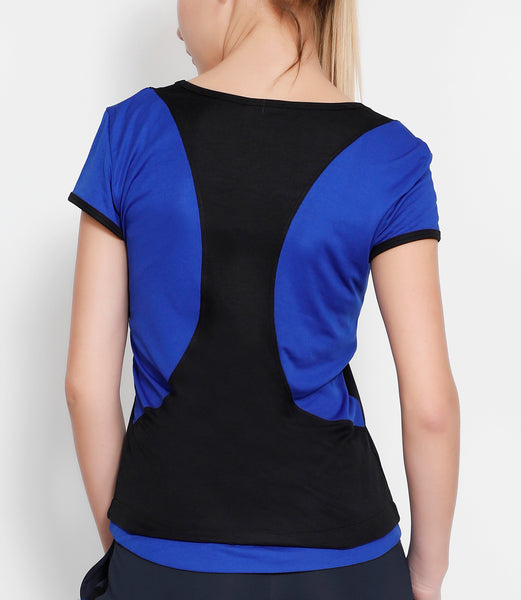 Black Blue Racerback T-Shirt