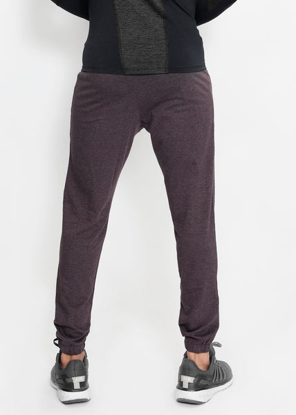 Cherry Brown Cotton Joggers