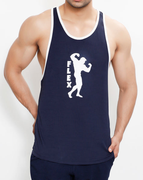 Navy & White Flex Stringer