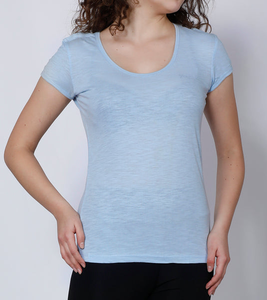 Sky Round-neck Cotton T-Shirt