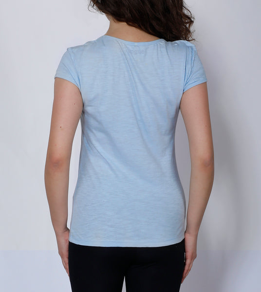 Sky Round-neck Cotton T-Shirt