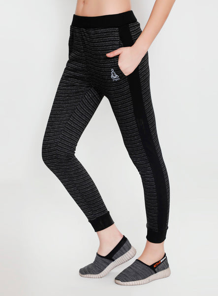 Black & Grey Stripes Joggers