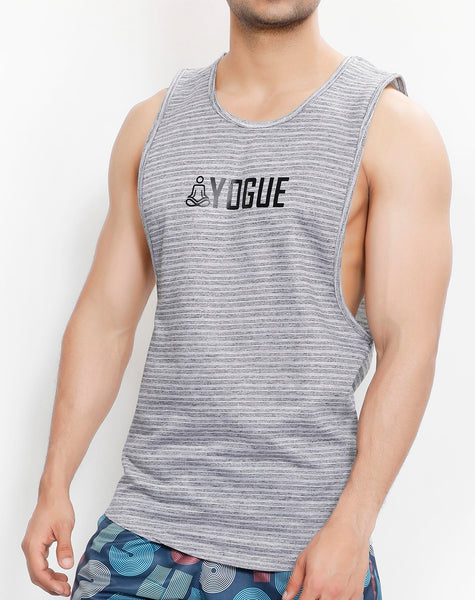 Sky Grey Stripes Tank