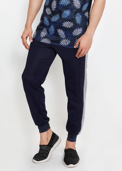 Navy Grey French Terry Joggers