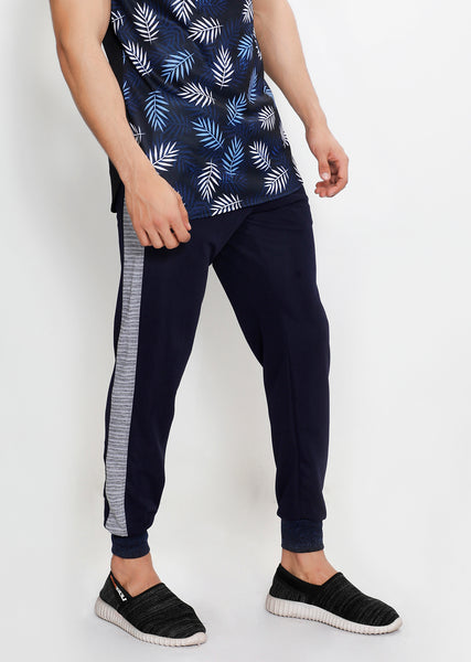Navy Grey French Terry Joggers