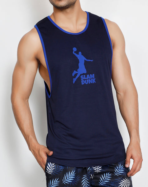 Navy Blue Slam Dunk Tank