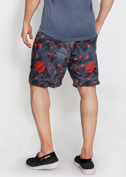 Red & Grey Boardshorts