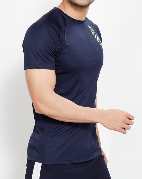 Navy Yogue Half Sleeve T-Shirt