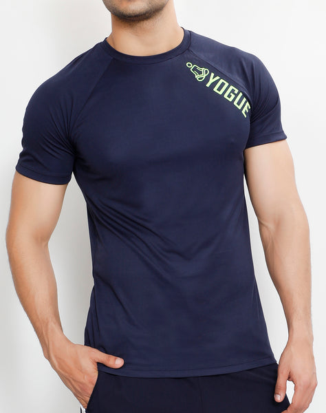Navy Yogue Half Sleeve T-Shirt