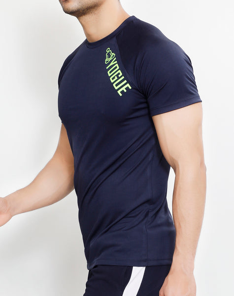Navy Yogue Half Sleeve T-Shirt
