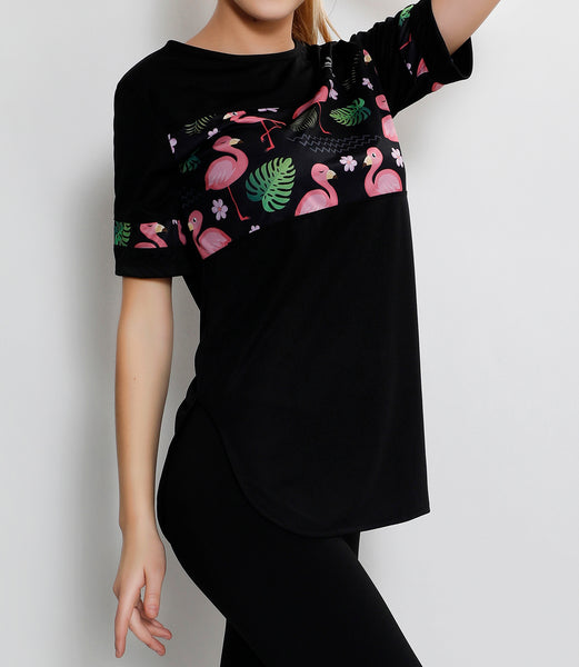 Black Chirpy Long T-Shirt