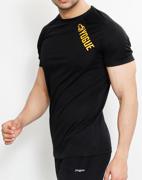 Black Orange Roundneck T-Shirt