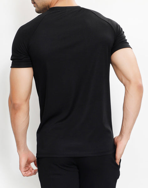 Black Orange Roundneck T-Shirt