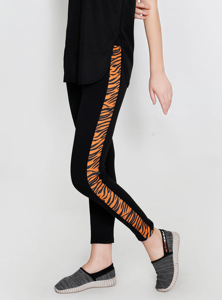 Black Tights with Tiger Stripes