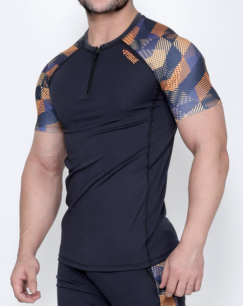 Graphite Crisscross Compression T-Shirt