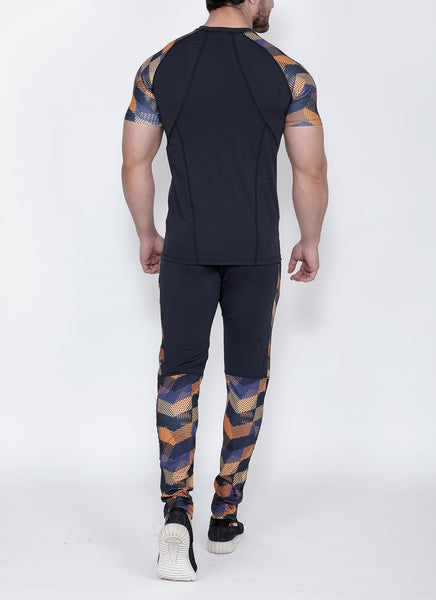 Graphite CrissCross Slim-Fit Trackpants