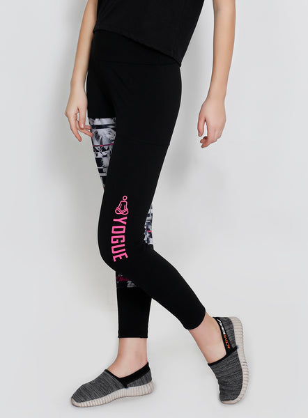 Black White & Pink Tights