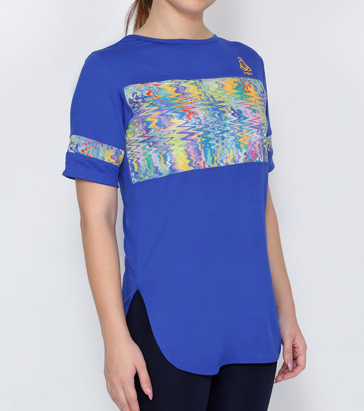 Blue Mirage Long T-Shirt
