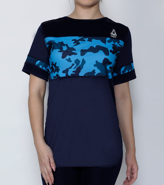 Navy Cobalt Long T-Shirt