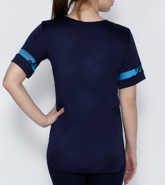 Navy Cobalt Long T-Shirt