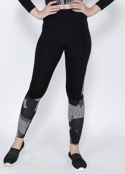 Square Grid 2Tone Tights