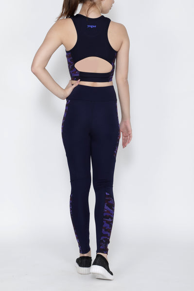Shop The Look - Compression Top + Tights - Peacock Camo
