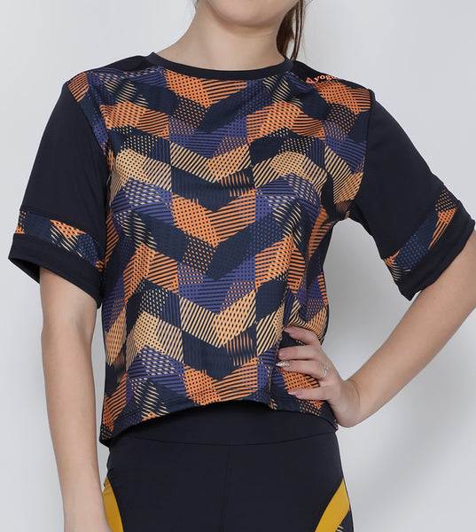 Graphite CrissCross Crop Top