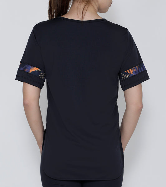 Graphite CrissCross Long T-Shirt