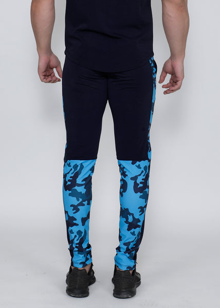 Cobalt Camo Slim-Fit Trackpants