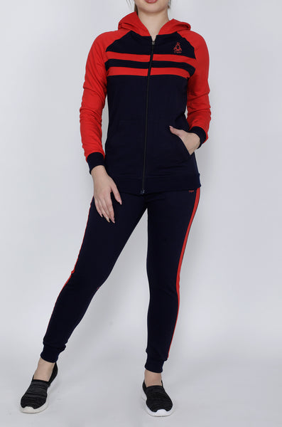 Navy and Red Stripes Tracksuit
