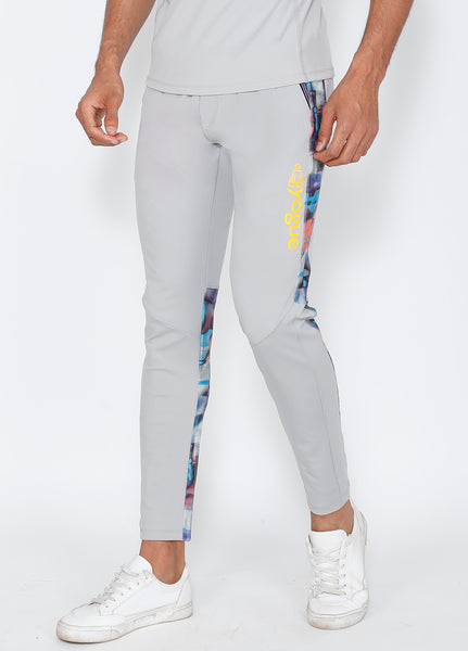 Grey Azure Slim-Fit Trackpants