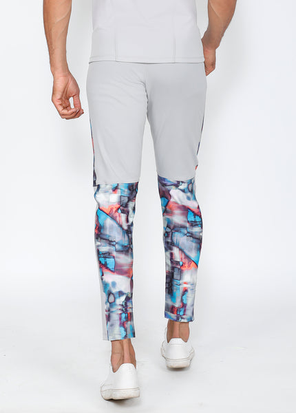 Grey Azure Slim-Fit Trackpants