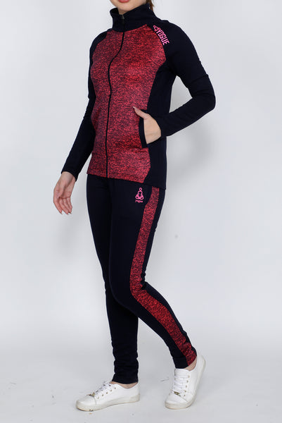 Navy & Pink Thermal Tracksuit