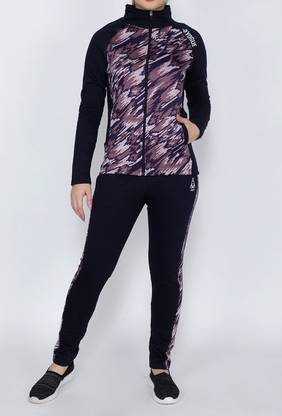 Mauve & Navy Thermal Tracksuit