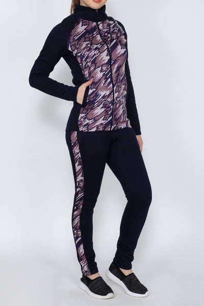 Mauve & Navy Thermal Tracksuit