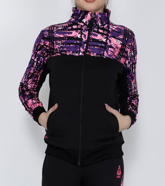 Black & Pink Slim Fit Jacket