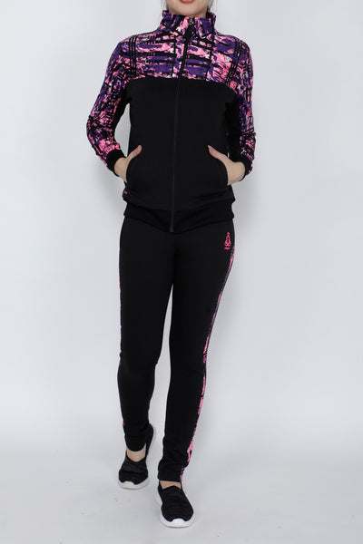 Pink & Black Thermal Tracksuit