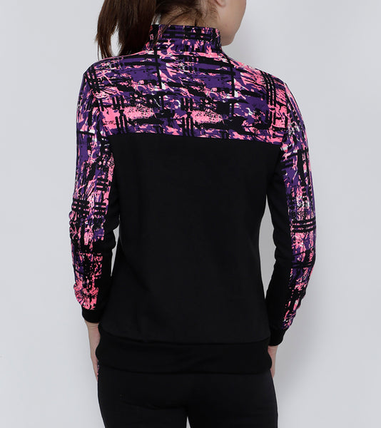 Black & Pink Slim Fit Jacket