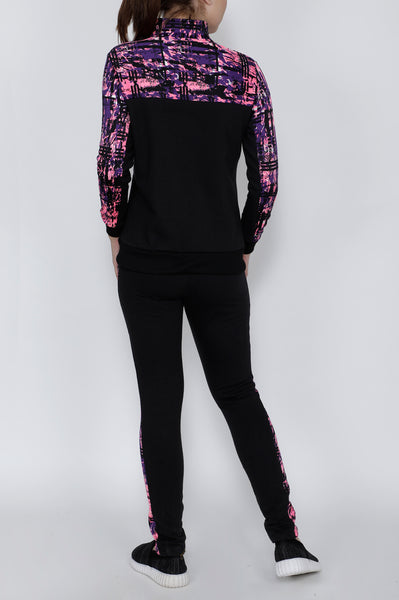 Pink & Black Thermal Tracksuit