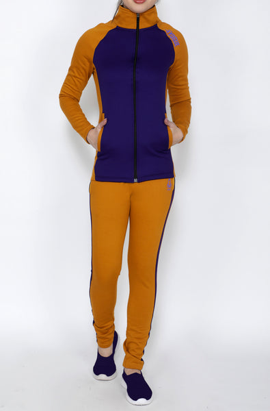 Purple & Gold Thermal Tracksuit